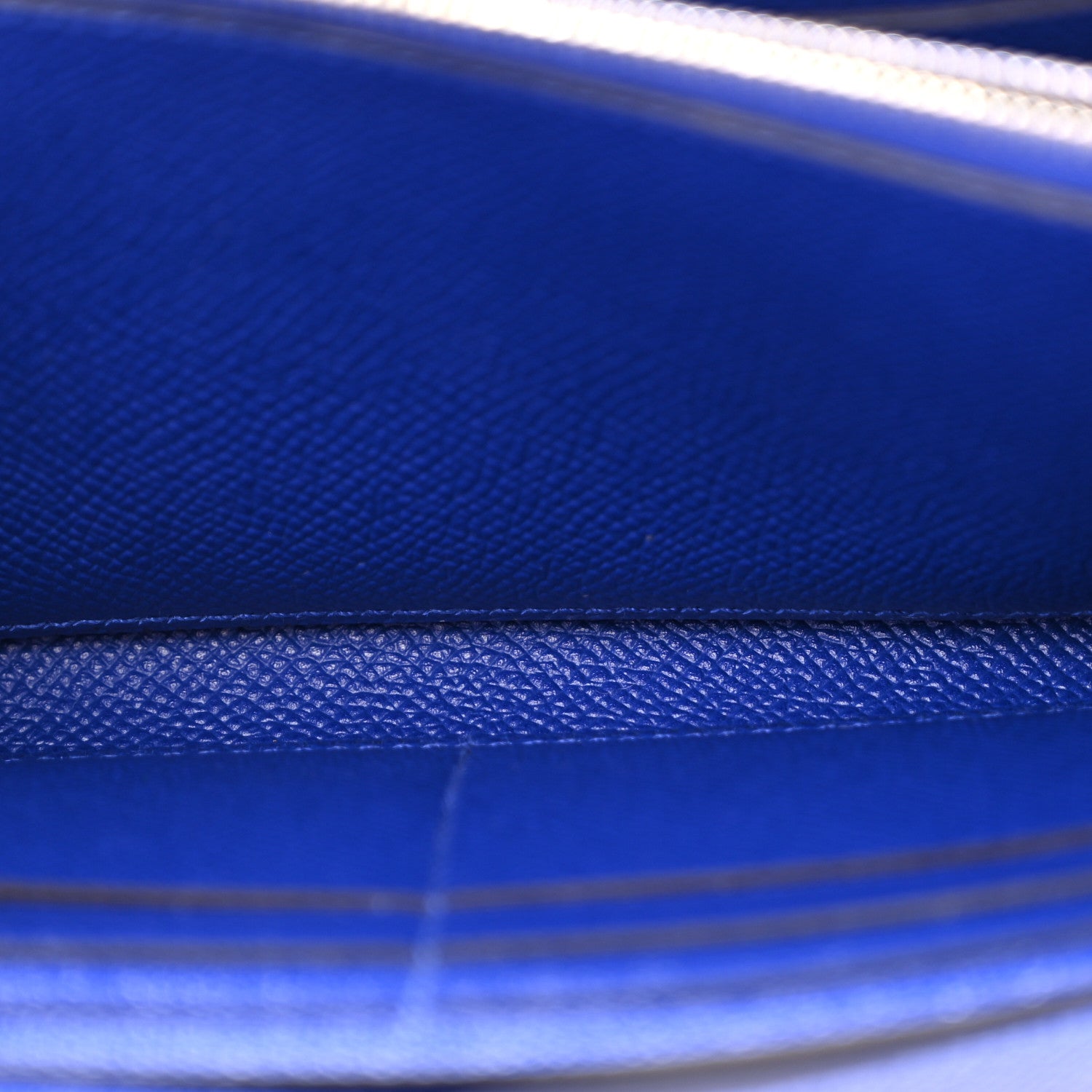 Hermes Epsom Kelly Longue Wallet Bleu Electrique 5 of 9