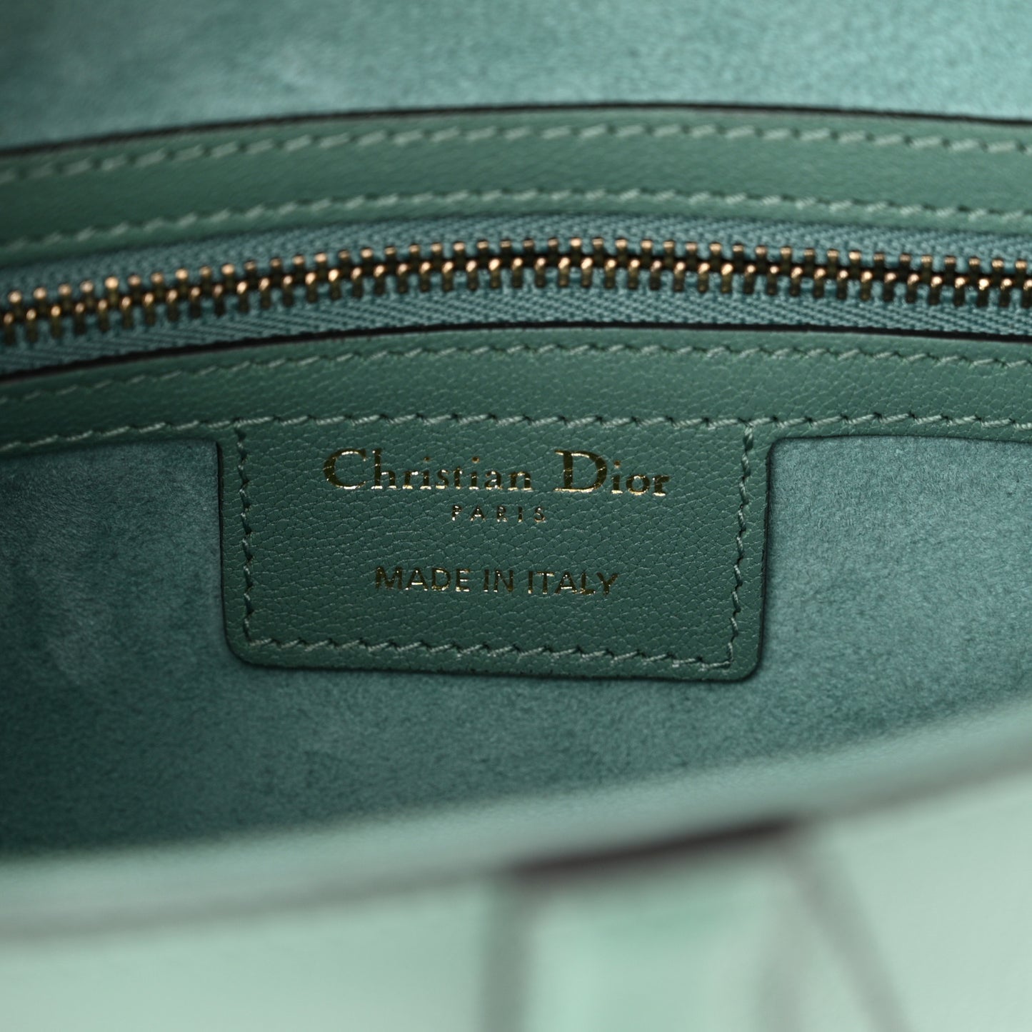 Shiny Goatskin Saddle Bag Green
