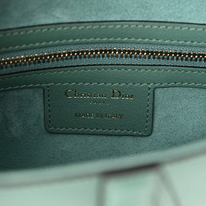 Christian Dior Shiny Goatskin Saddle Bag Green 6 of 14