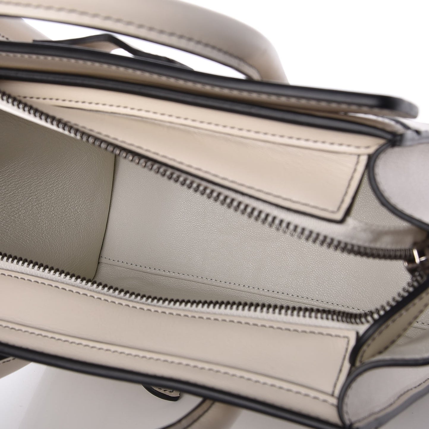 Satin Calfskin Nano Luggage White