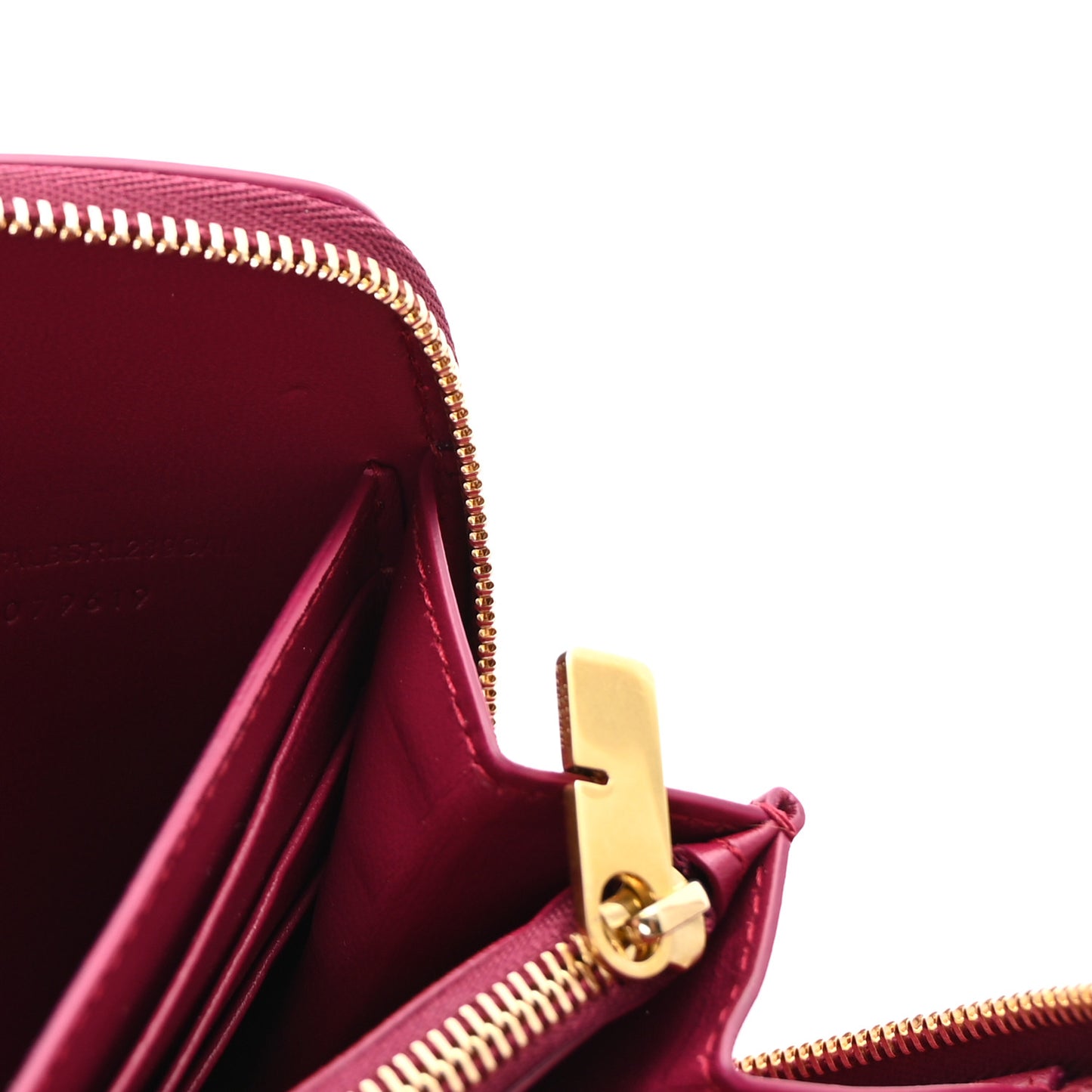 Calfskin Shield Zip Pouch Wallet Ripple