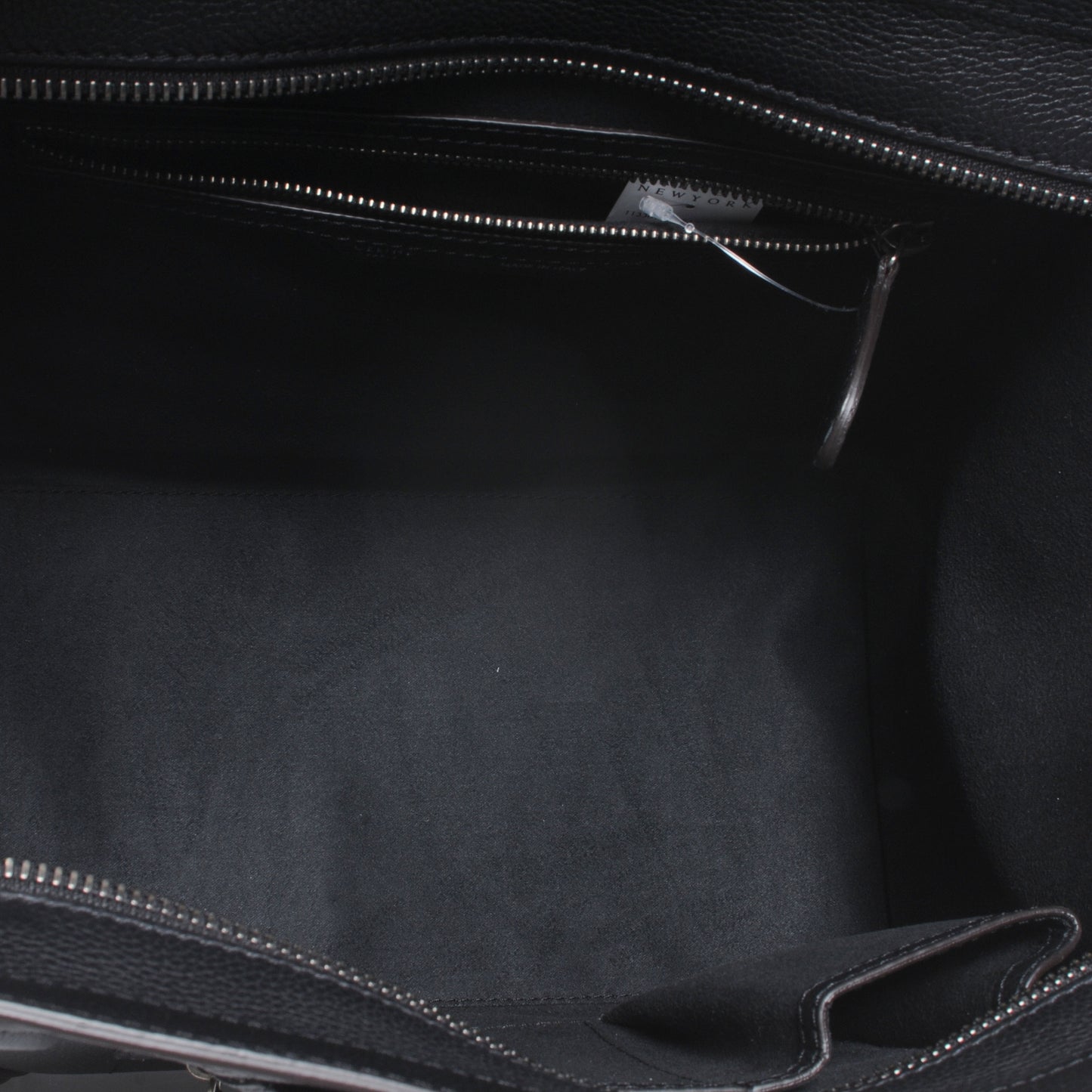 Drummed Calfskin Mini Luggage Black