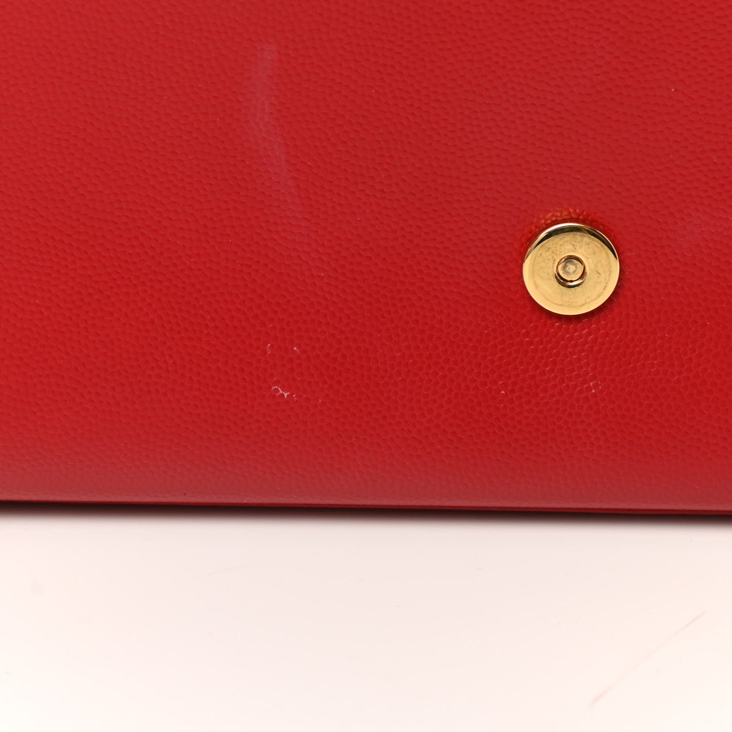 Grain De Poudre Classic Monogram Cassandre Clutch New Red