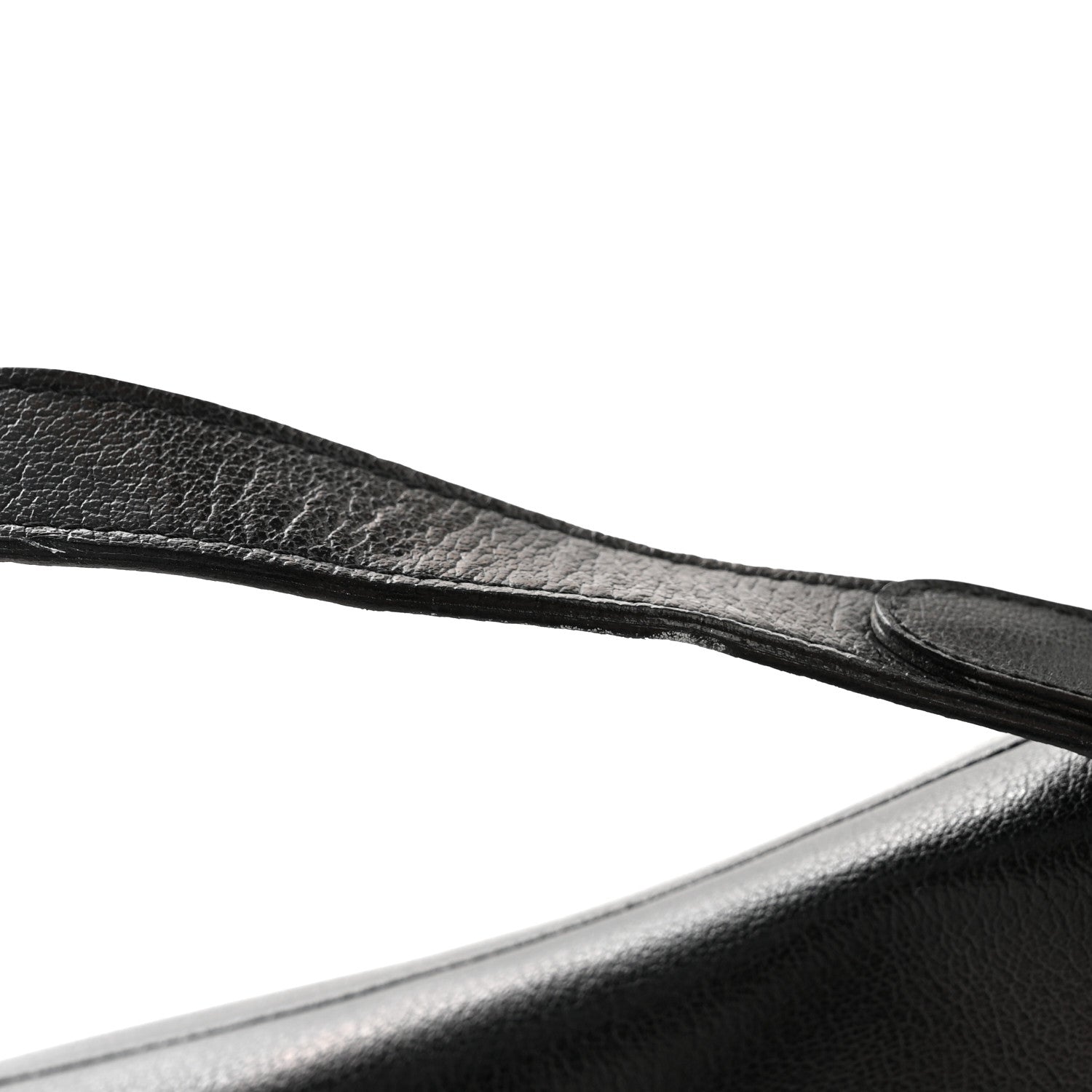 Christian Dior Shiny Goatskin  Saddle Bag Black 13 of 16