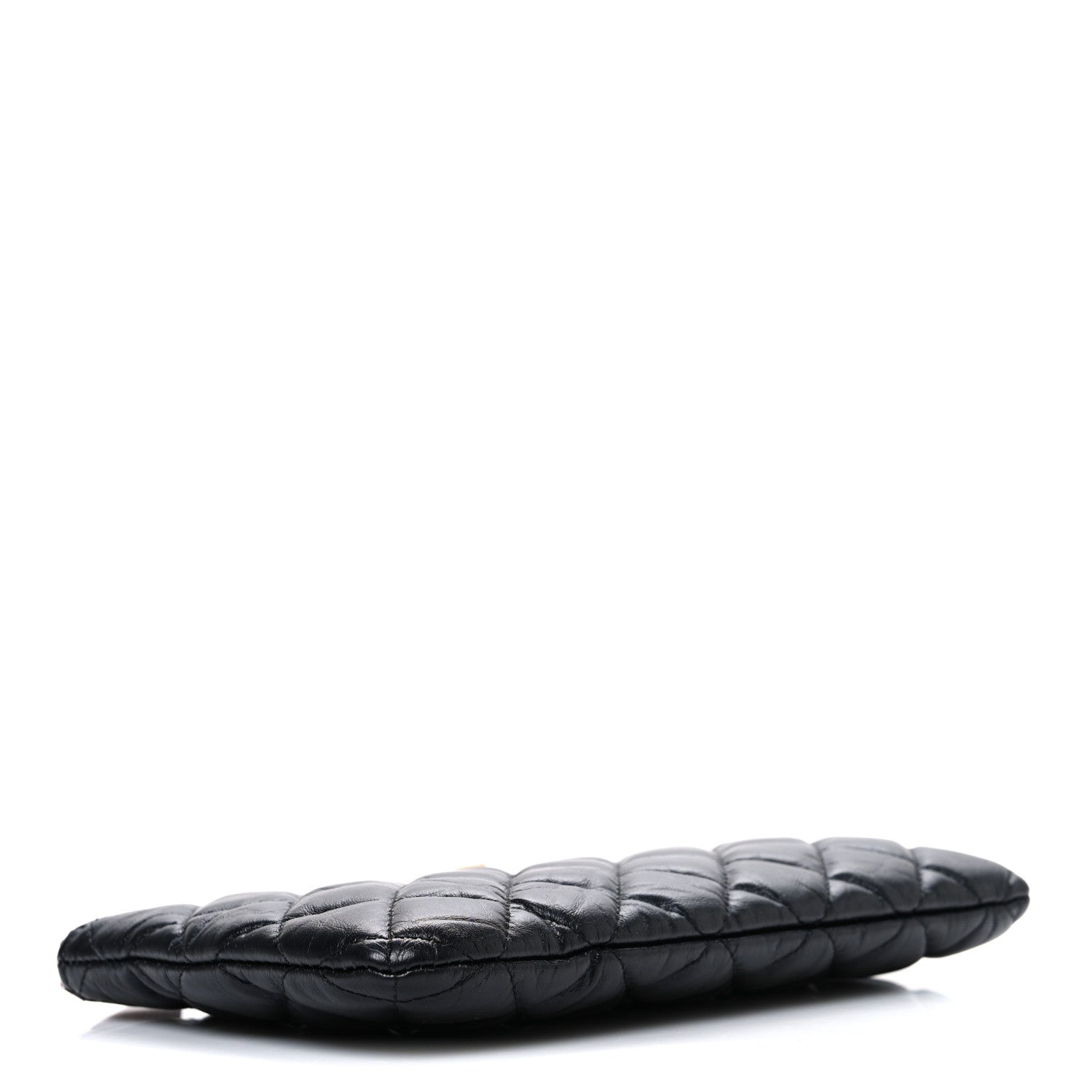 Chanel Aged Calfskin Quilted Medium Reissue Cosmetic Case Black 4 of 7