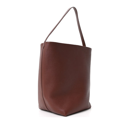 The Row Grained Calfskin Large N/S Park Tote Burnt Wood 3 of 10