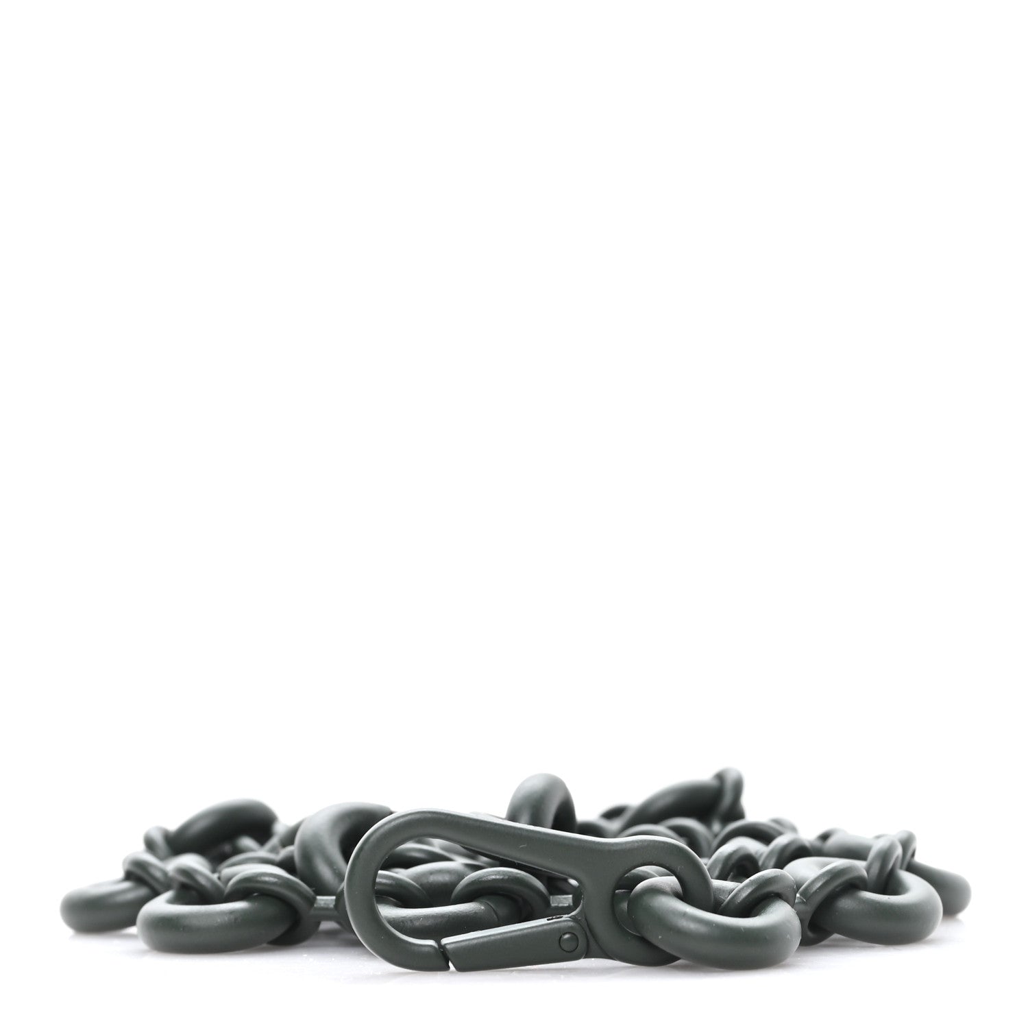 Loewe Brass Monochrome Donut Chain Shoulder Strap Olive Green 1 of 4