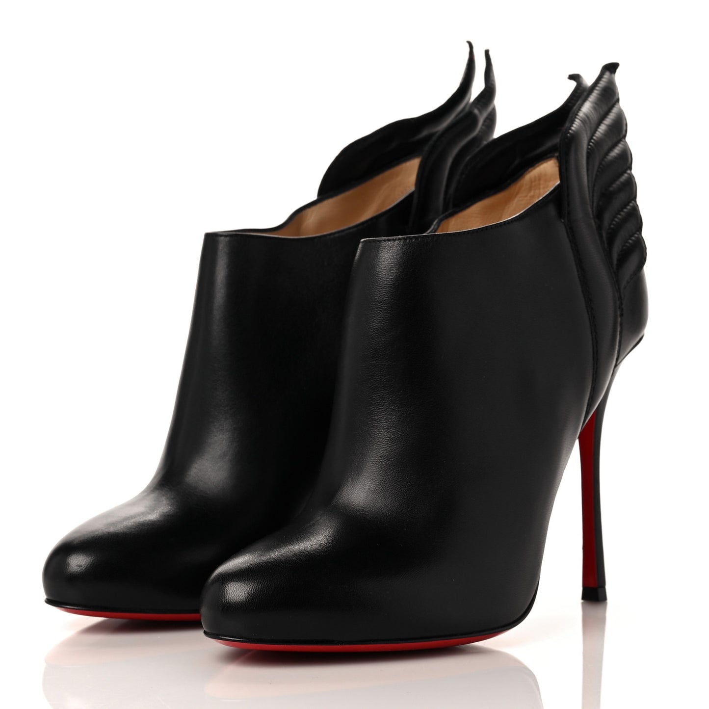 Calfskin Mercura Wing 100 Booties 39.5 Black
