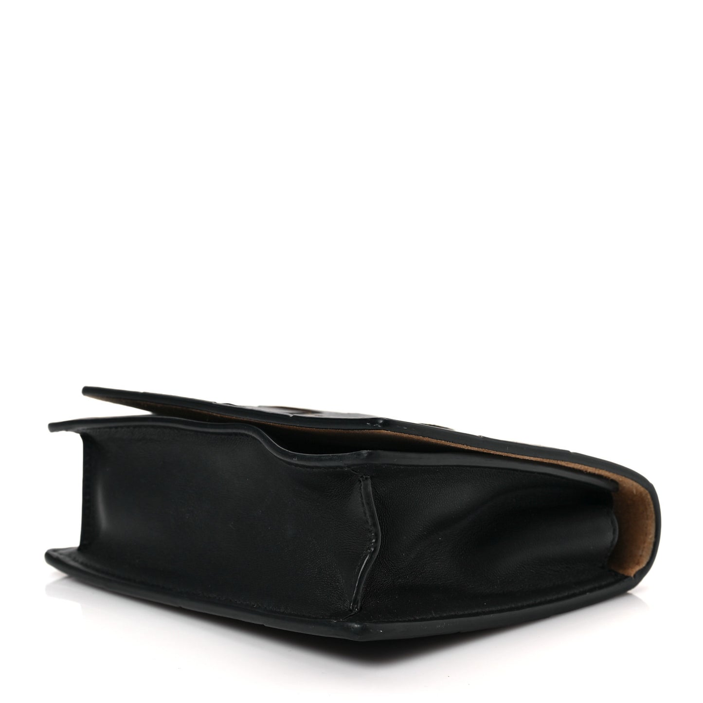 Lambskin Maxi Intrecciato Mini Cassette Crossbody Bag Black