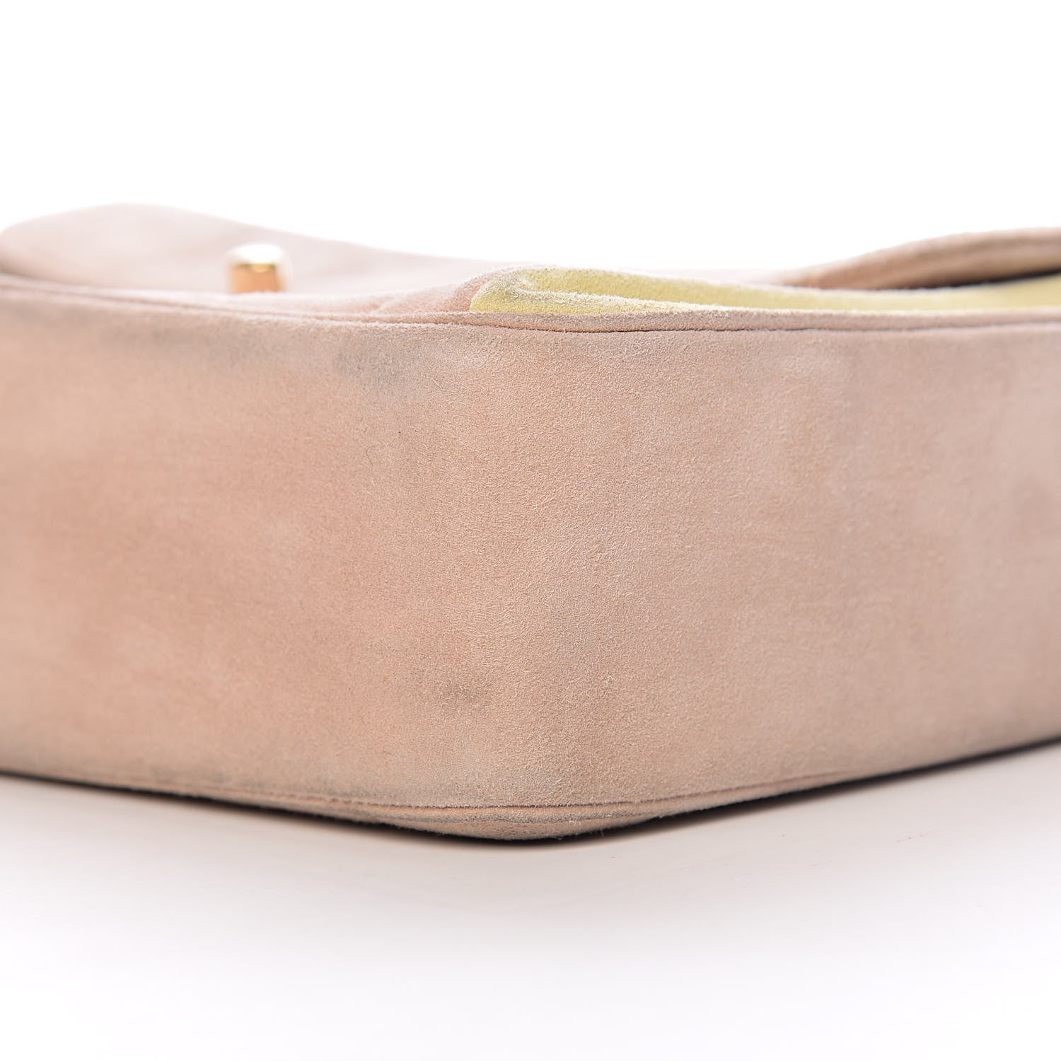 Chanel Suede Chocolate Bar Top Handle Flap Beige 15 of 17