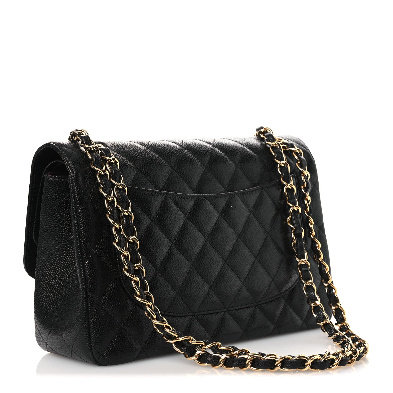 Chanel Caviar Quilted Jumbo Double Flap Black 3 of 13