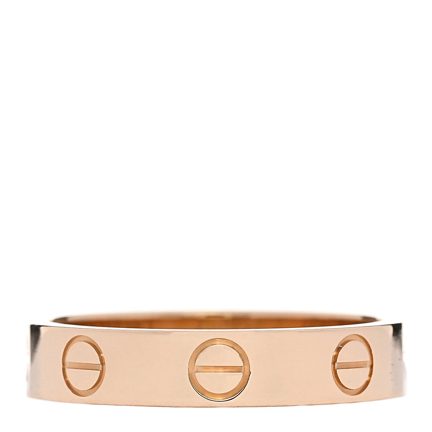 18K Yellow Gold 3.5mm LOVE Wedding Band Ring 50 5.25