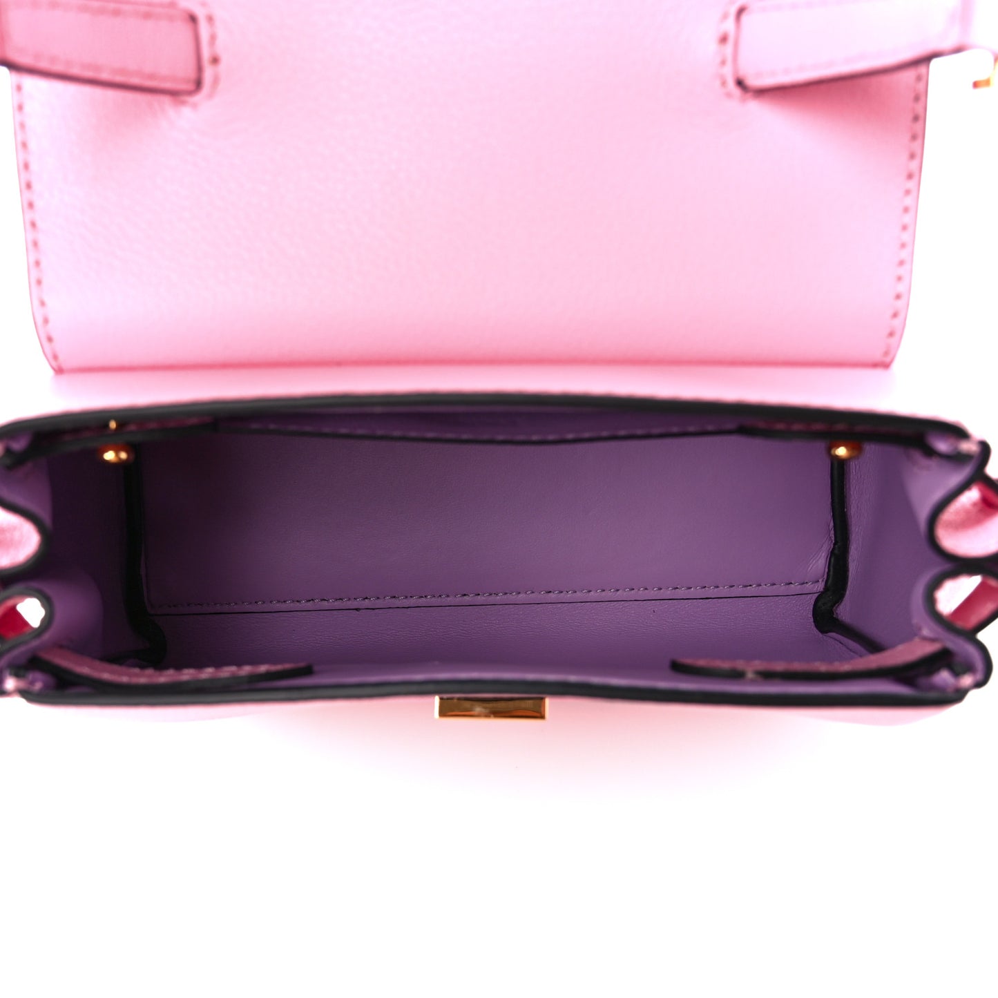Grained Calfskin Small La Medusa Bag Pink