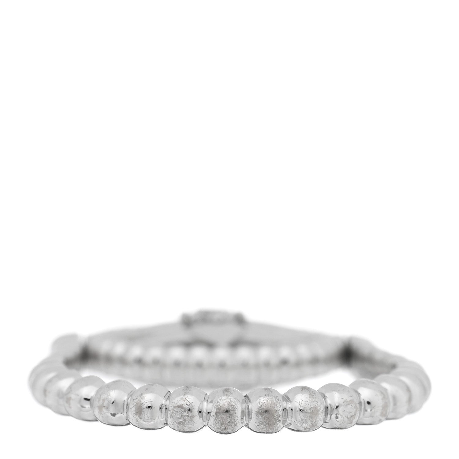 Christian Dior 18K White Gold Diamond Rose Des Vents Pave Ring 49 5 4 of 6