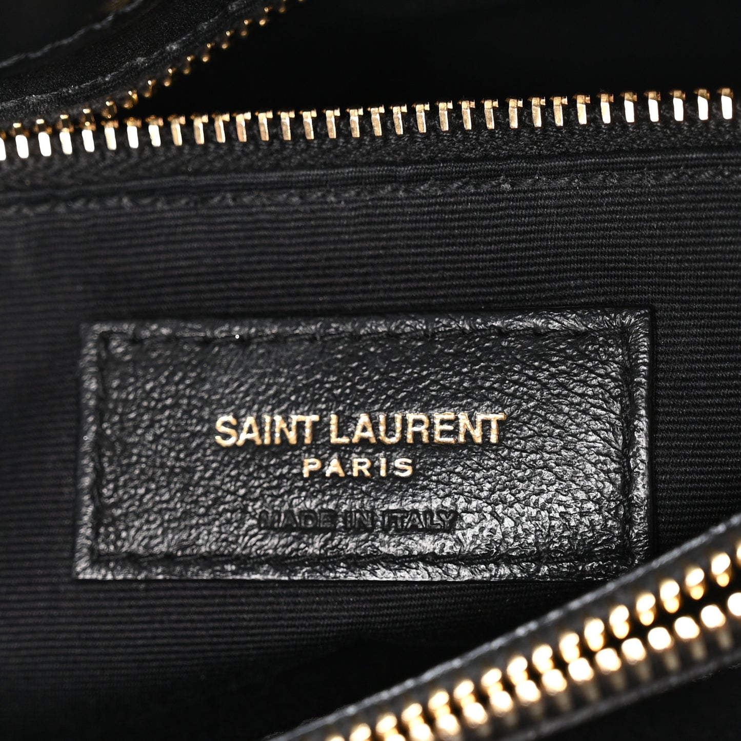 Calfskin Y Quilted Monogram Medium Loulou Chain Satchel Black