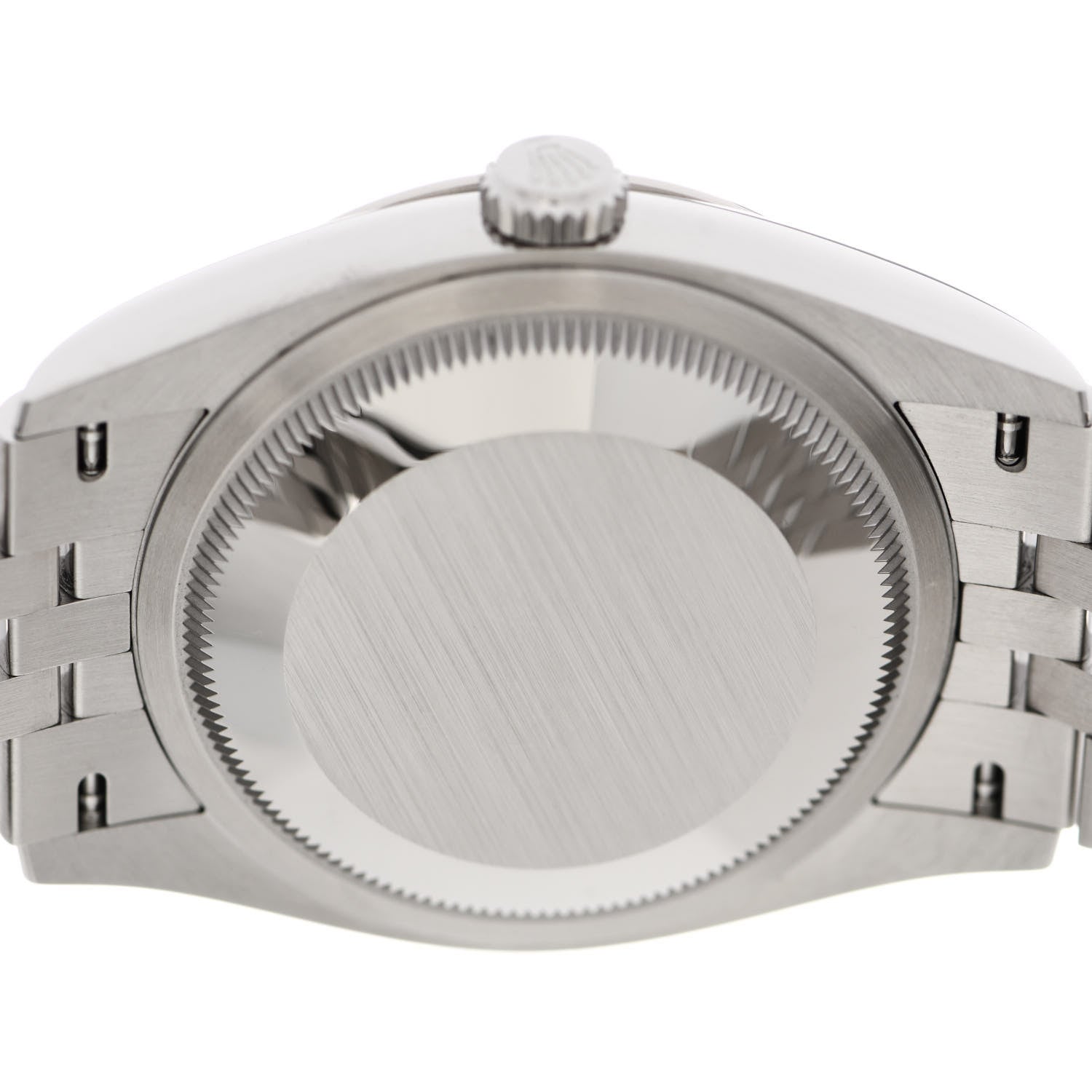 Rolex Stainless Steel 18K White Gold Diamond 36mm Oyster Perpetual Datejust Watch Black 126234 4 of 5
