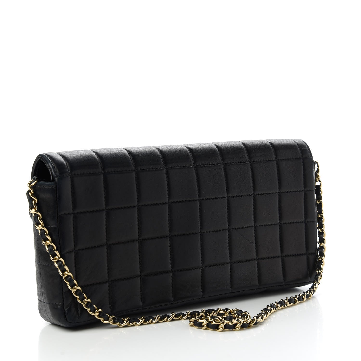 Chanel Lambskin East West Chocolate Bar Flap Black 3 of 12