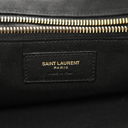Saint Laurent Linen Calfskin Rive Gauche Tote Natural 6 of 11