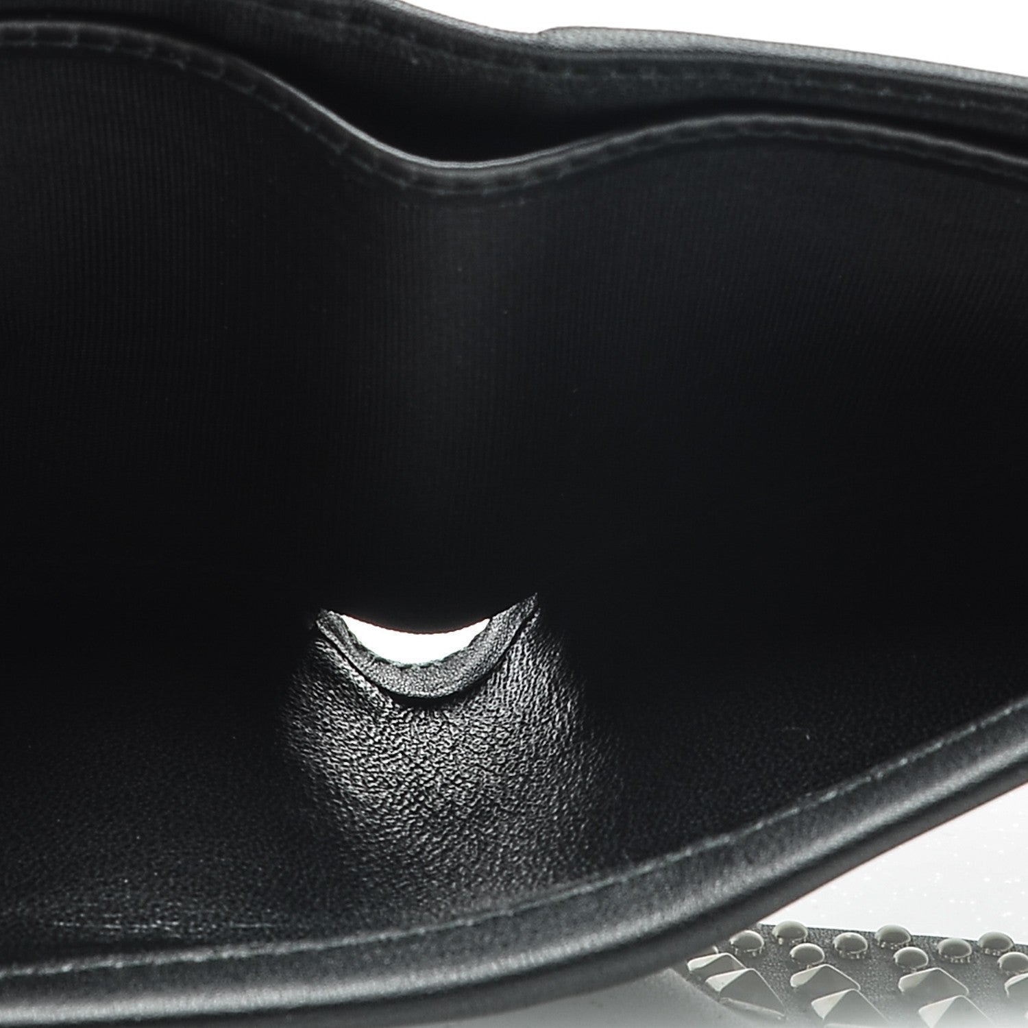 Gucci Calfskin Studded Bi-Fold Wallet Black 5 of 6