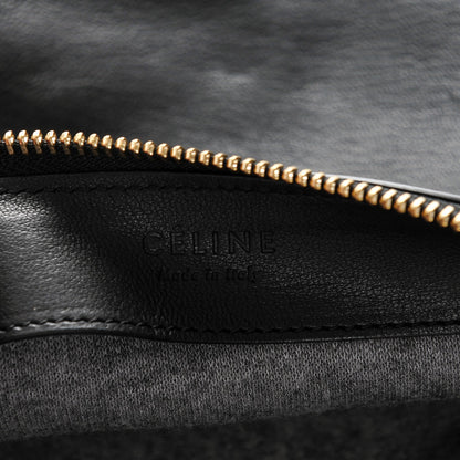 Celine Lambskin Large Trio Crossbody Bag Black 8 of 8
