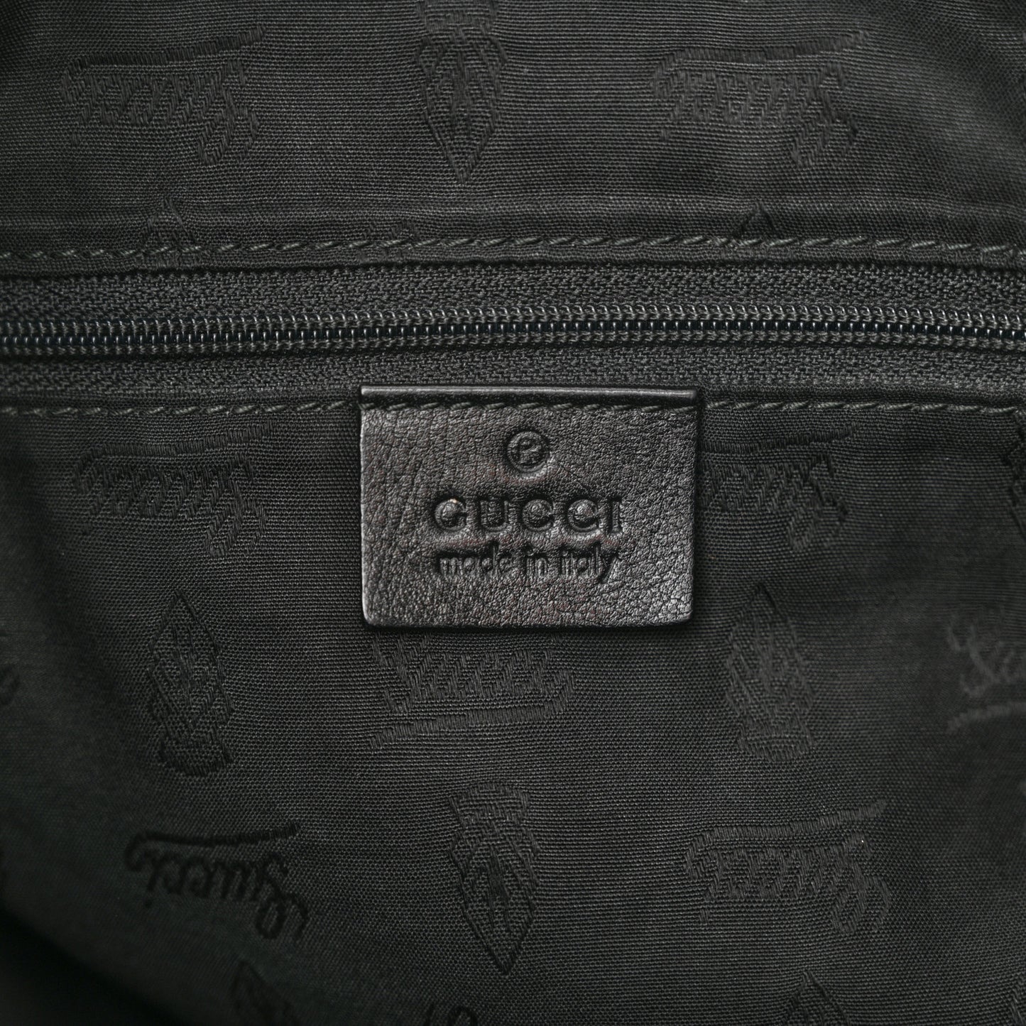 Guccissima Large New Ladies Web Hobo Black