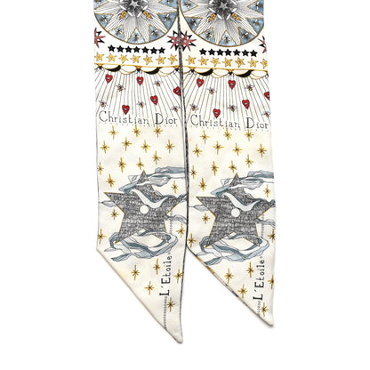 Christian Dior Silk L'Etoile Mitzah Scarf 2 of 6