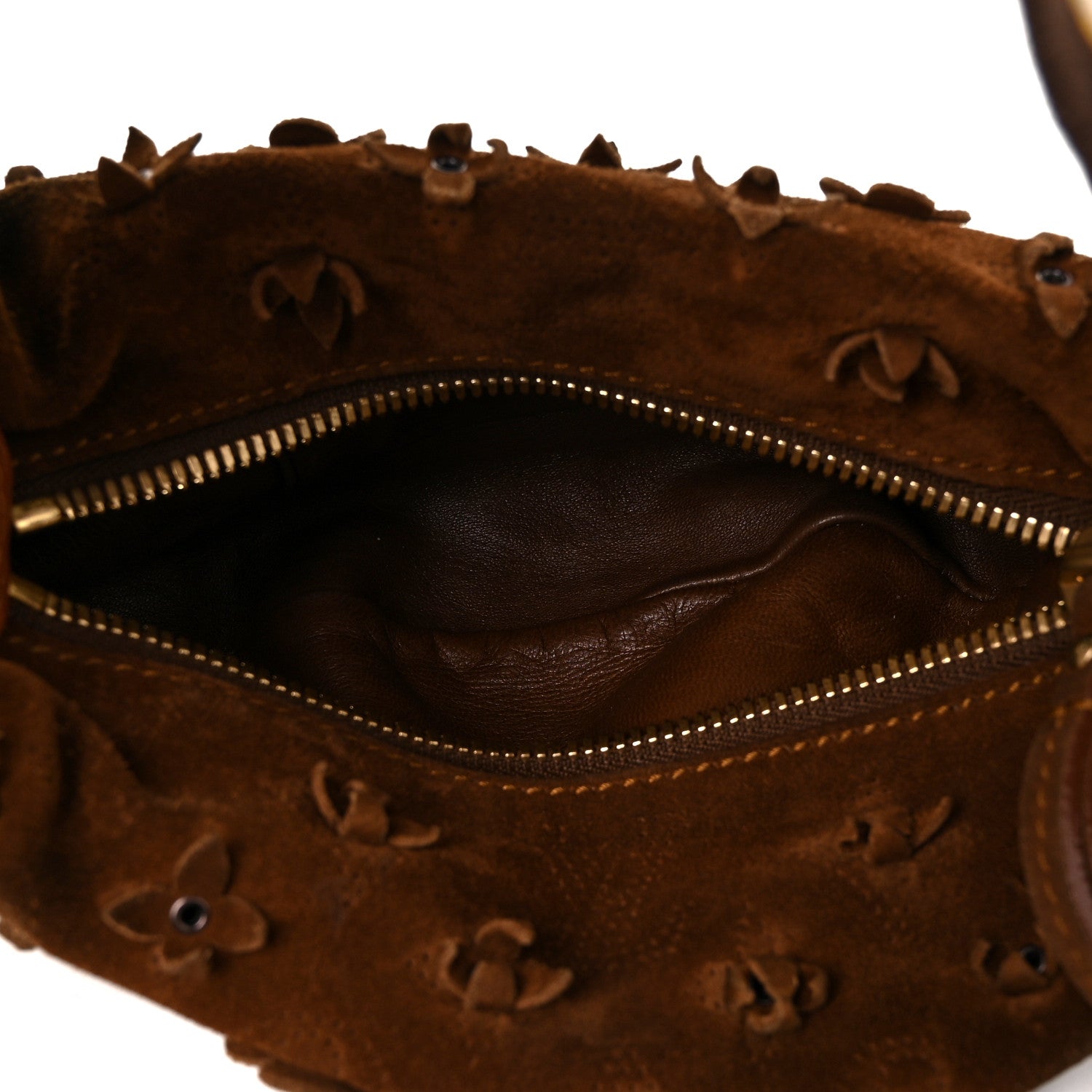 Louis Vuitton Suede Mahina Fleurs Onatah PM Cacao 5 of 13