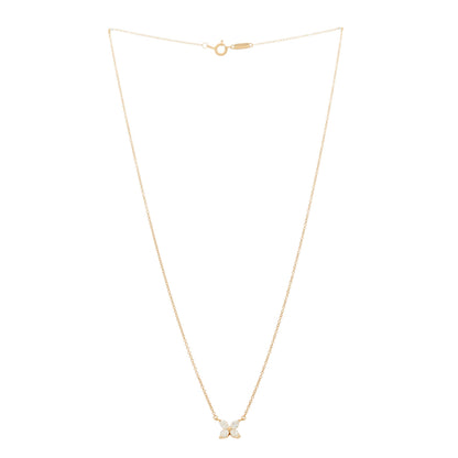 Tiffany 18K Rose Gold Diamond Small Victoria Necklace 3 of 6