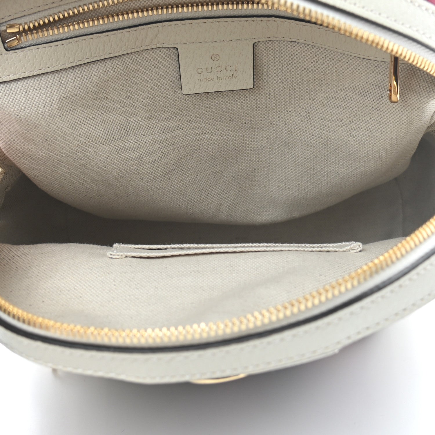Gucci GG Supreme Monogram Flora Web Small Ophidia Day Backpack White 5 of 9