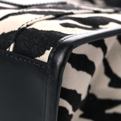 Marc Jacobs Cotton Canvas Zebra Tiger Print Mini The Traveler Tote Bag 11 of 12