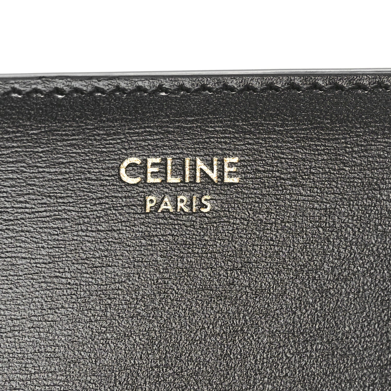 Celine Shiny Calfskin Small Triomphe Wallet Black 6 of 8