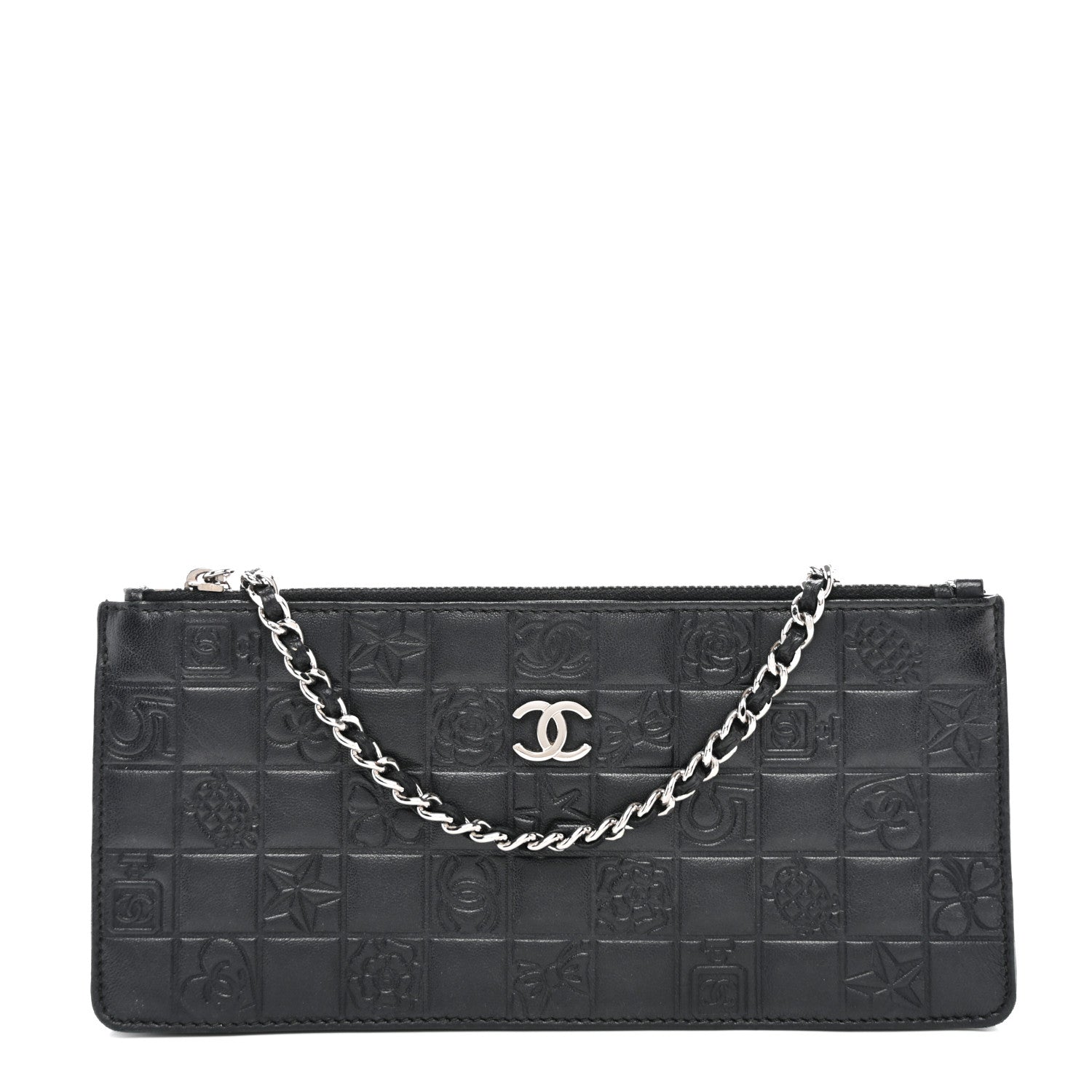 Chanel Lambskin Precious Symbols Pochette Black 1 of 10