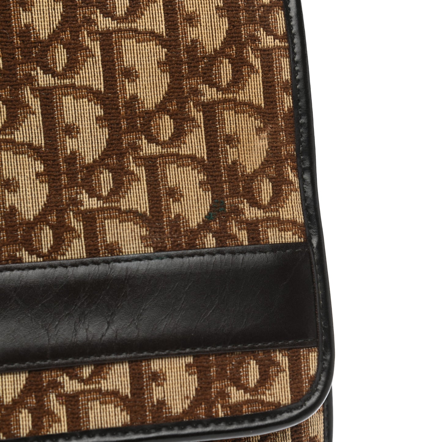 Monogram Pouch Clutch Brown