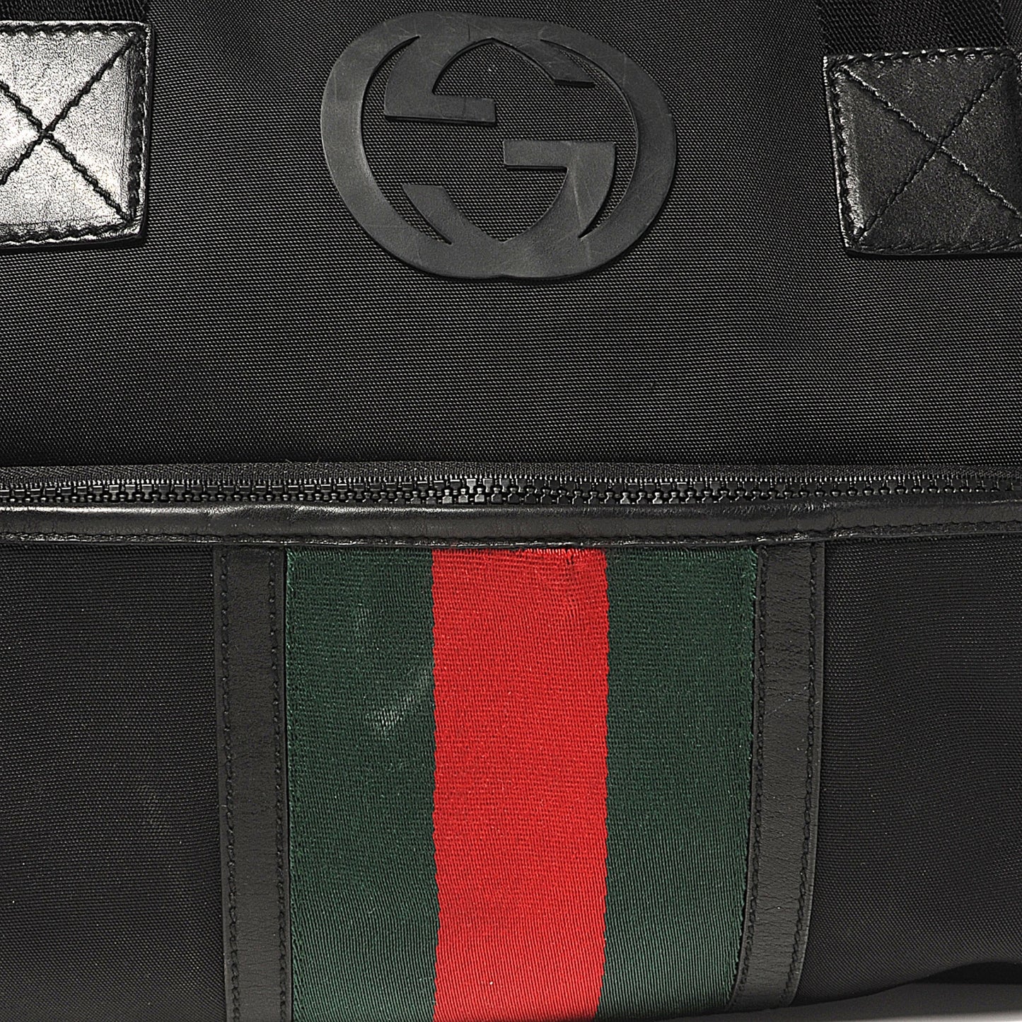 Canvas Large Parana Web Duffle Bag Black