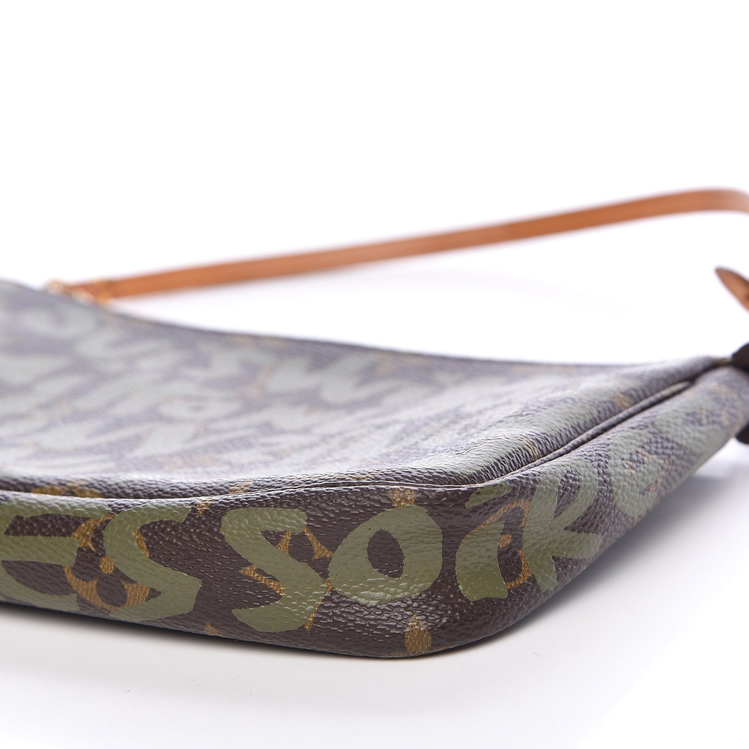 Louis Vuitton Monogram Graffiti Pochette Accessories Kaki 9 of 10