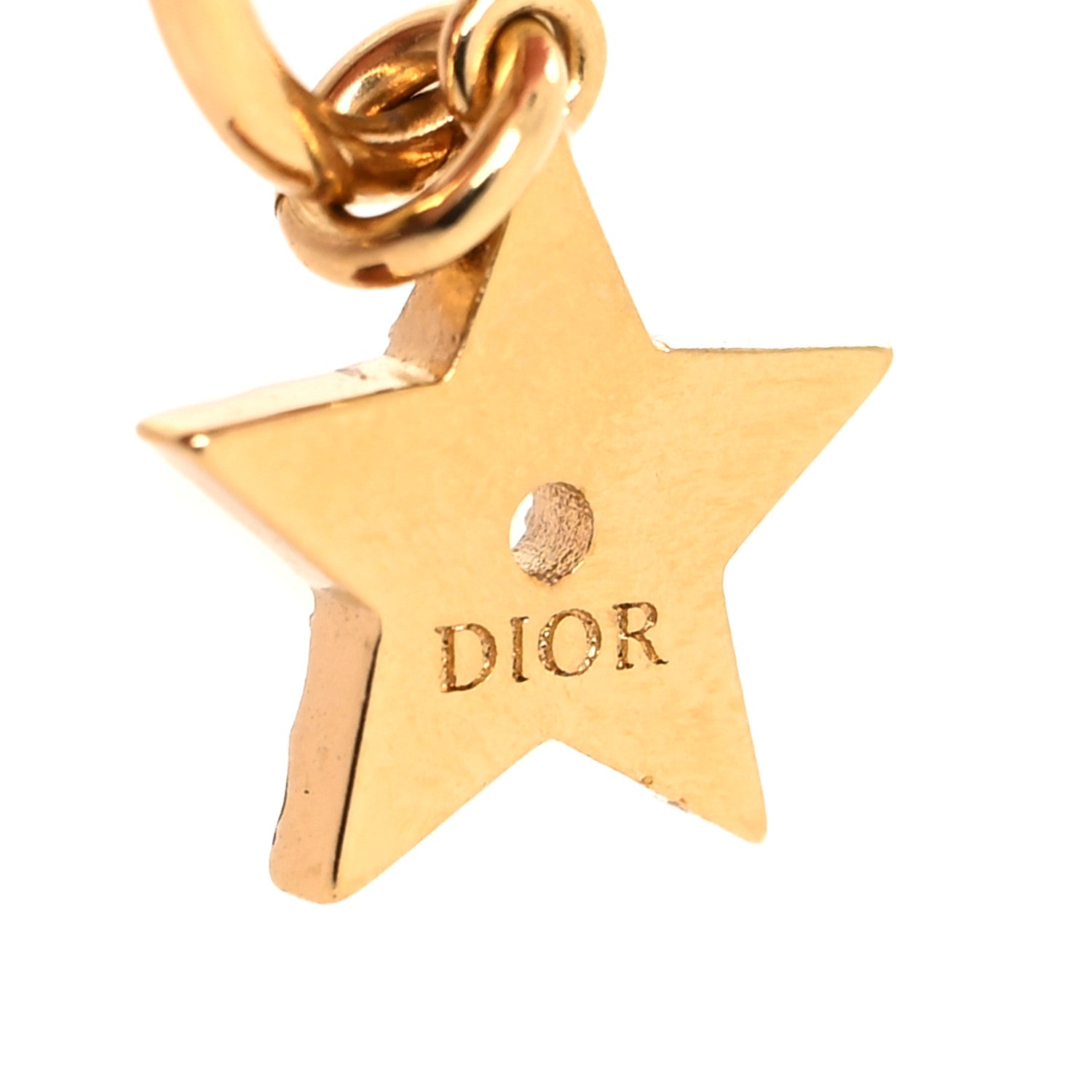 Christian Dior Metal Crystal Pearl Double Tour CD Bracelet Gold 4 of 4