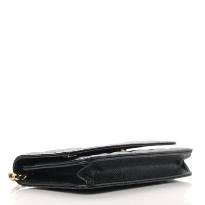 Chanel Caviar Quilted Wallet On Chain WOC Black 4 of 12