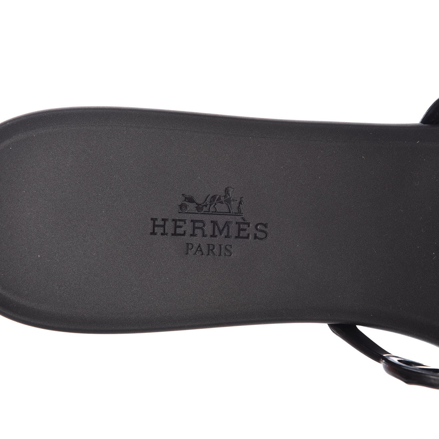Hermes Rubber Chaine d'Ancre Rivage Sandals 39 Black 8 of 9