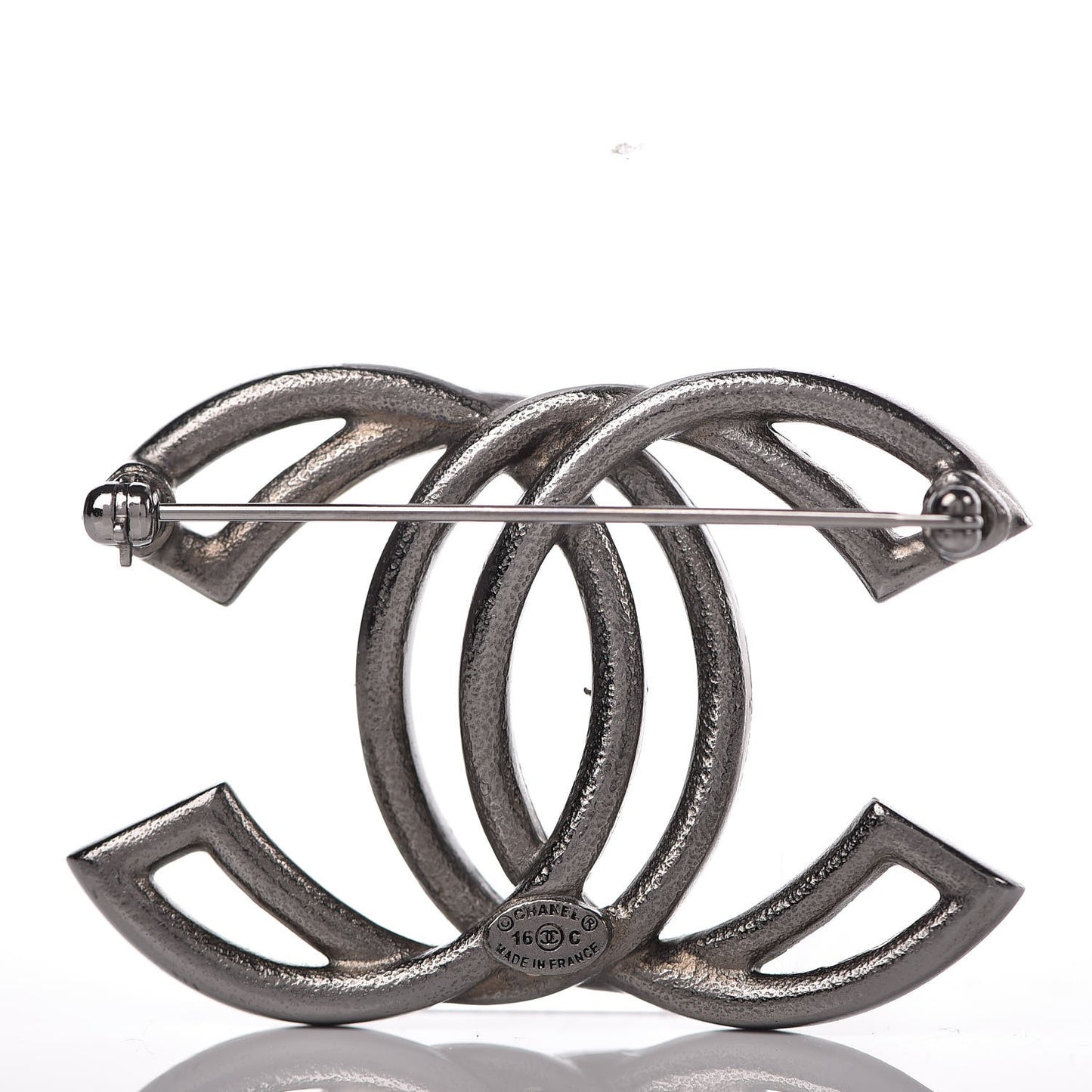 Crystal Baguette CC Brooch Light Purple