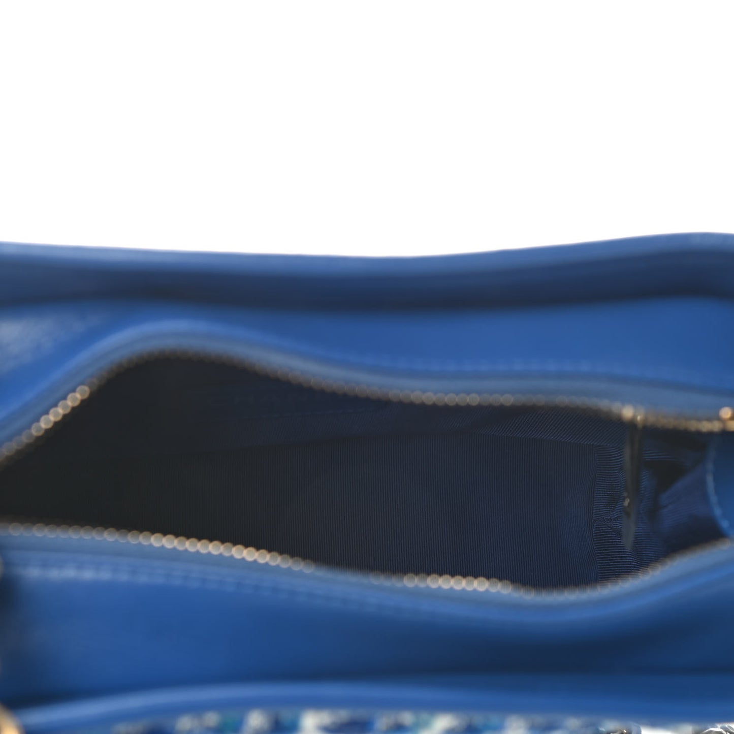 Tweed Calfskin Small Gabrielle Hobo Royal Blue