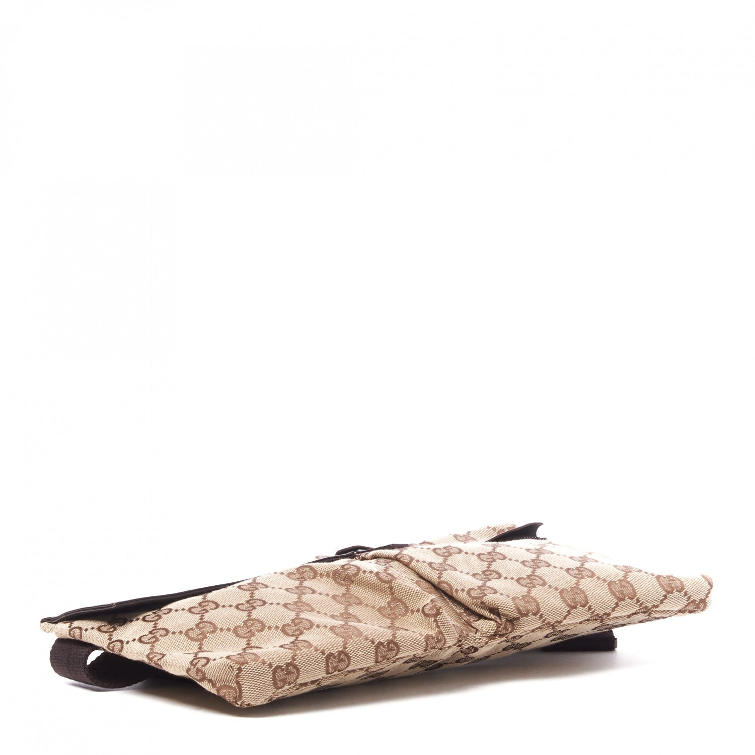 Gucci GG Monogram Double Pocket Belt Bag Dark Brown 3 of 7