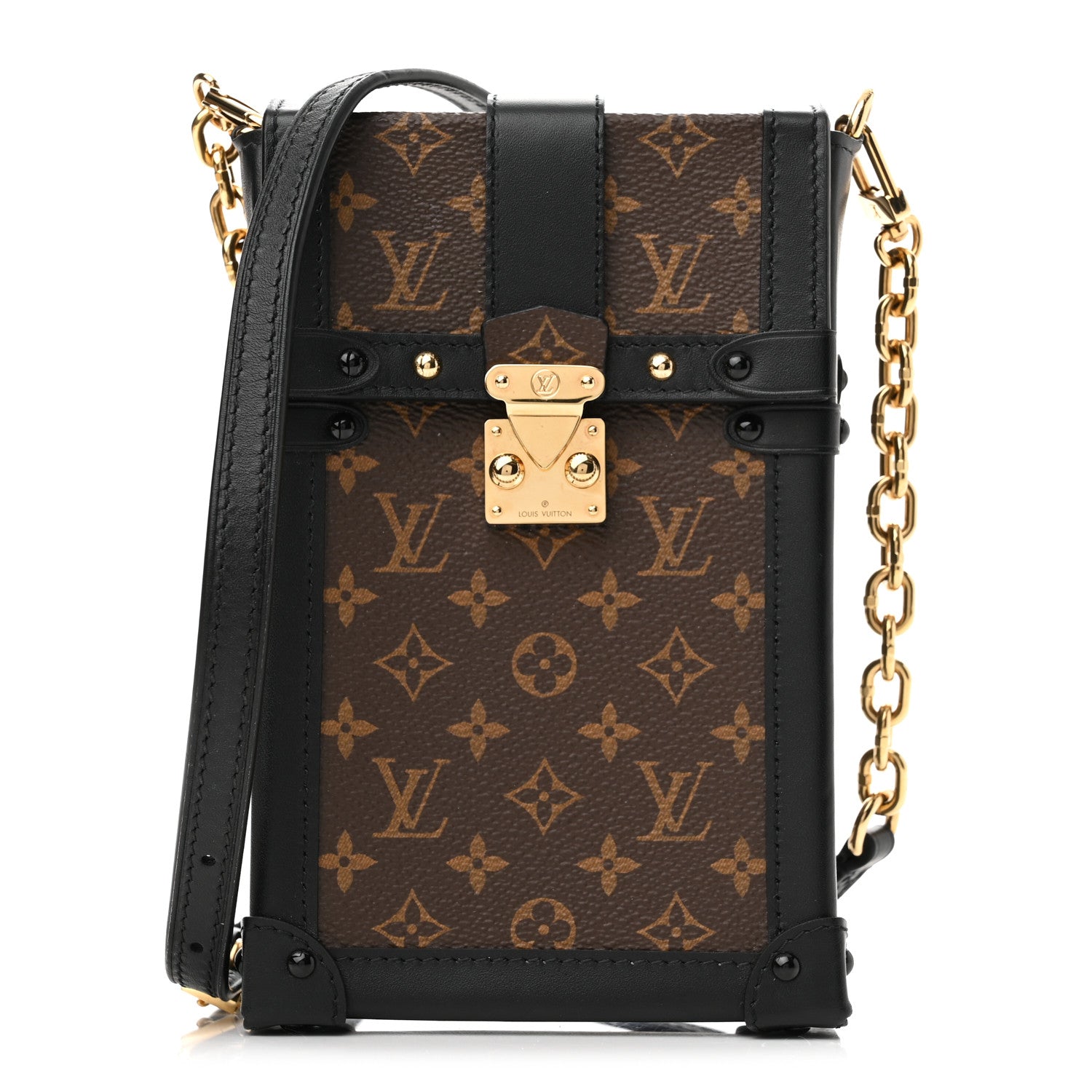 Louis Vuitton Monogram Pochette Trunk Verticale Black 1 of 10