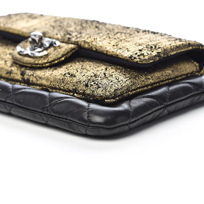 Chanel Lambskin Mineral Nights Wristlet Gold Black 9 of 11