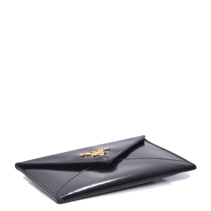 Prada Spazzolato Envelope Pouch Wallet Nero Black 4 of 8