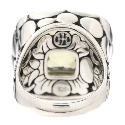 John Hardy Sterling Silver Citrine Large Batu Kali Square Ring 54 7 4 of 6