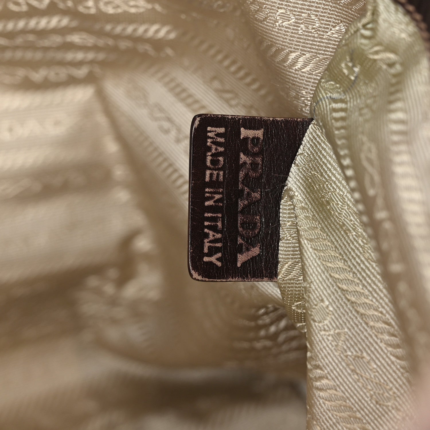 Prada Jacquard Logo Tote Corda Moro 7 of 9