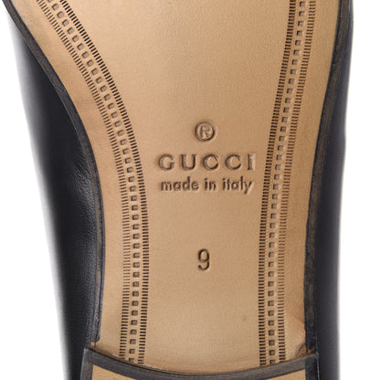 Gucci Goatskin Tiger Embroidered Mens Horsebit Loafers 9 Black 9 of 11