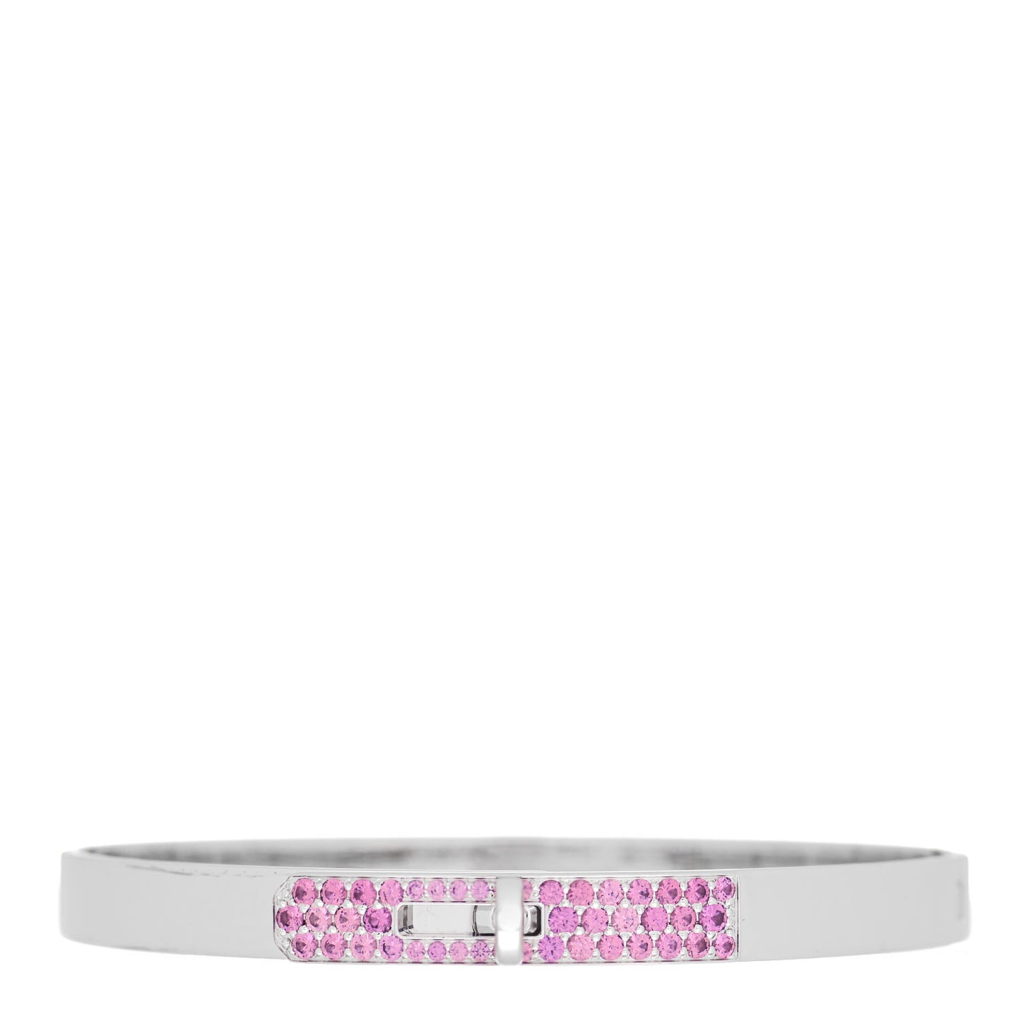 18K White Gold Pink Rhodolite PM Kelly Bracelet XS