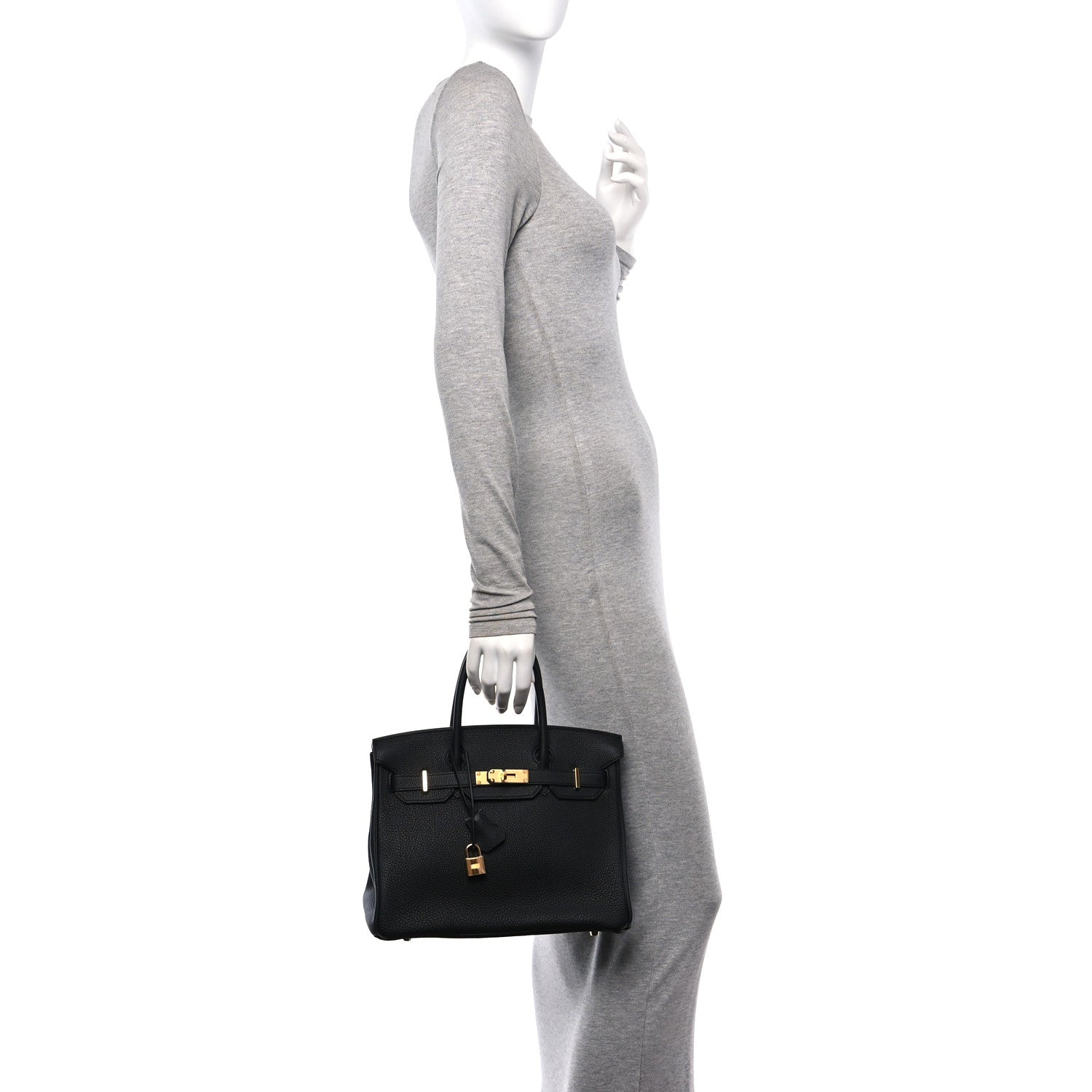 Hermes Togo BIRKIN 30 Black 2 of 11