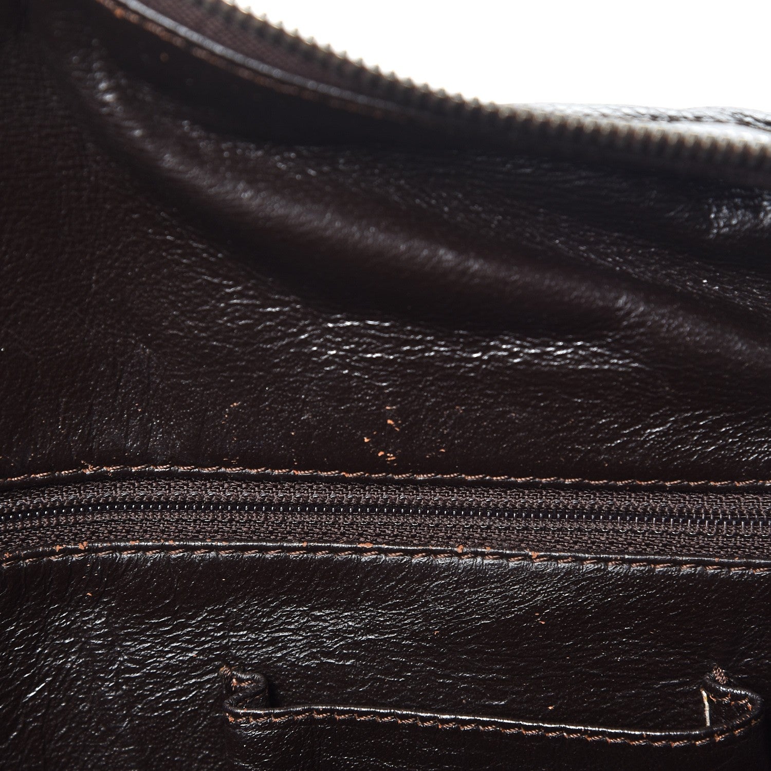 Chanel Caviar Quilted CC Timeless Bowler Brown 9 of 11